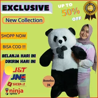 Boneka Panda Jumbo Lucu Boneka Beruang Boneka Teddy Bear Besar Murah 1 Meter