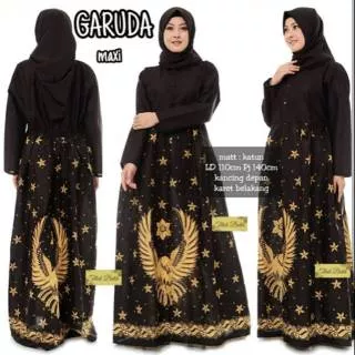 Gamis garuda maxi all size LD 110 batik Pekalongan