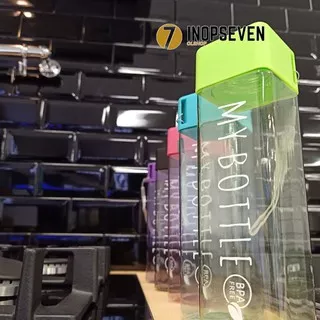 My Bottle Kotak Free Buble Wrap || Botol Minum Model Baru Persegi Tutup Bulat atau Lingkaran