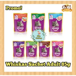 Makanan Kucing Whiskas Sachet 85gr / Makanan Basah Whiskas Sachet