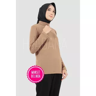 Manset Baju Belinda Atasan Lengan Panjang Fit XL - Manset Baju Leher - Dalaman Baju Jumbo/fit to XL