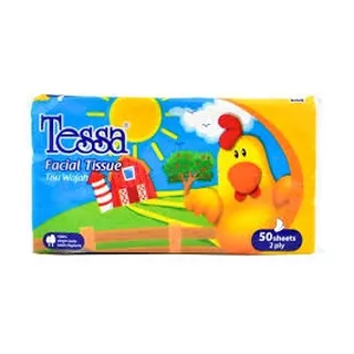 Tessa Tissue Wajah 50 Sheet 2 ply - Green Soft Tissu Wajah 50 Sheet - Tissue Wajah - herbal_ayu