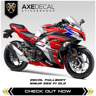 Decal Fullbody Ninja 250 Fi Livery Ducati / Kawasaki / Stock Decals / Ninja Fi Full Wraps / Stiker