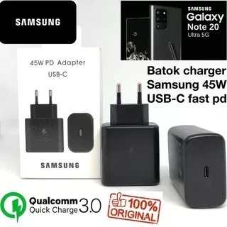 ADAPTOR USB-C / TYPE-C FAST CHARGING / ADAPTER / BATOK / KEPALA CHARGER SAMSUNG USB C ORIGINAL S20/S20 ULTRA/NOTE 20/S21