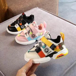 heybaby VELFIRE Sepatu Sneakers Anak Laki Laki Perempuan Sekolah 1-6 Tahun Import