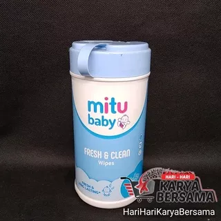 MITU BABY FRESH & CLEAN WIPES BLOSSOM BERRY BOTOL 60`S