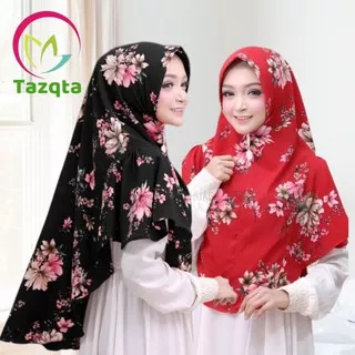 Rayya Khimar Instan Motif Bunga Pad Antem