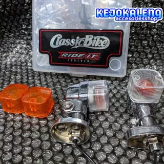 LAMPU SEN SEIN PALU KOTAK RIDE IT PNP :MOTOR CUSTOM RX KING / CB100 /C70/GL PRO ATAU MAX/TIGER