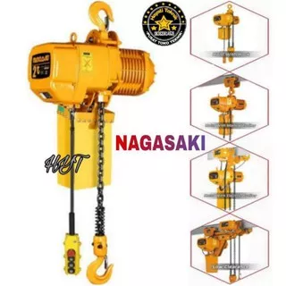 Electric Chain Hoist NAGASAKI 2Ton 20Meter ORIGINAL JAPAN