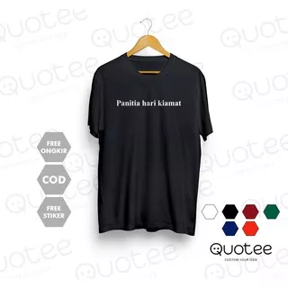 Kaos PANITIA HARI KIAMAT Pria Wanita Kualitas Distro Murah