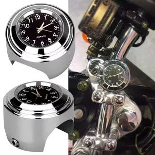 Jam Motor Jam untuk Stang Handlebar Motor Waterproof Motorcycle Clock