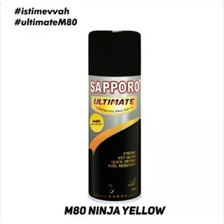 Cat Semprot Sapporo Ultimate M80 Ninja Yellow / Pilok / Pylox kuning Ninja 400ml