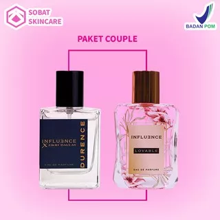 INFLUENCE PARFUME COUPLE DURENCE DAN LOVABLE PARFUM SERASI PASANGAN PRIA DAN WANITA EAU DE PARFUM BPOM ORIGINAL UNISEX WANGI TAHAN HINGGA 12 JAM 50 ML PARFUME INFLUENCE X ZIKRIDAULAY CLORISMEN CLORIS MEN HANDSOME SOAP PARFUME SOAP DZAN KHUSYU PARFUME