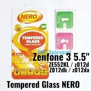 NERO Tempered Glass 0.3mm Kaca Anti Gores Asus Zenfone 3 5.5 ZE552KL z012d Z012db z012da TG Bening