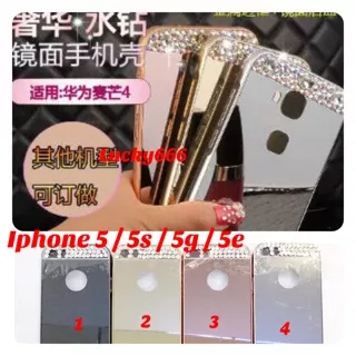 Bumper mirror diamond iphone 5 case iphone 5s 5g 5e iphone5