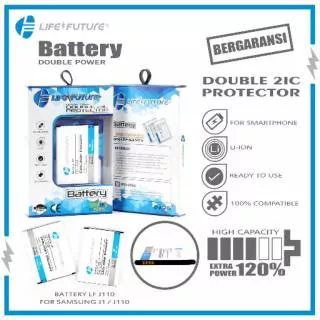 Batre Baterai Battery Samsung J1 Ace Double Power 2IC Life Future