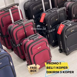 KOPER POLO WAHANA BEN FANS BAHAN KAIN BELI 1 DAPAT 2 RODA 2 (DAPAT 2 UKURAN : 20inch, dan 24inch) KOPER KAIN KUALITAS IMPORT RINGAN BELI 1 GRATIS 2