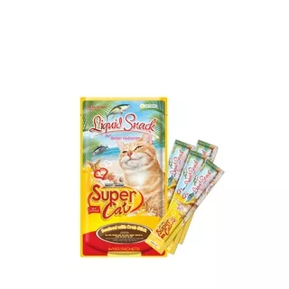 Best In Show Supercat Liquid Snack Seafood w/ Crabstick 15gr ( isi 4 Sachet )