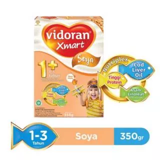 Vidoran Xmart Soya 1+ Madu - 350gr / Vidoran Soya 1+ 350gr