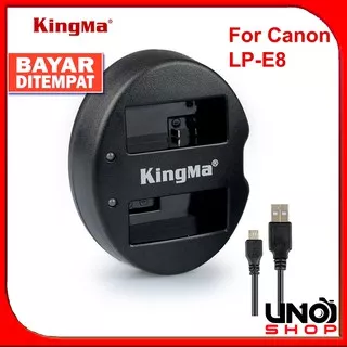KingMa For Canon LP-E8 LP E8 Battery Dual Charger For EOS 550D 600D 650D 700D kiss X4 X5 X6i X7i