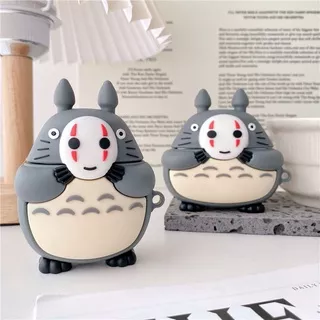 Cartoon Totoro Spirited Away No Face Man Apple AirPods 1 / 2 / 3 Pro  wireless Bluetooth Earbuds Accessories Case Cover