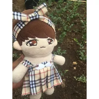 SC-DRESS BURBERRY DRESS SET FOR DOLL (dress boneka)