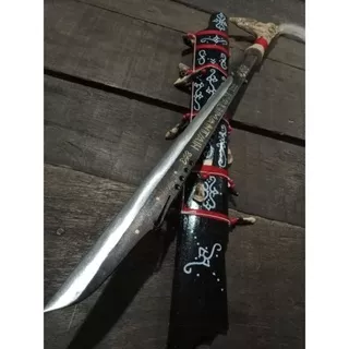 mandau senjata dayak pusaka khas suku dayak asli kalimantan motif naga ukuran 70cm