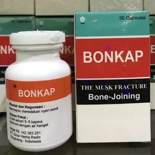 Bonkap 30`s The Musk Fracture Bone Joining Pill BPOM - Obat Patah Tulang