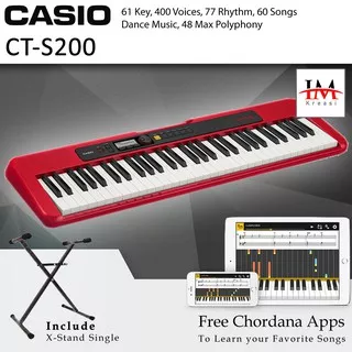 Keyboard Casio CT-S200 - CTS200 With Xstand Garansi Resmi - 1Keyboard Casio CT-S200 - CTS200 With Xs