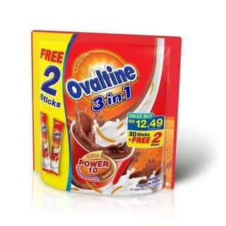 OVALTINE 3 IN 1 MALAYSIA 20 STICKS FREE 2 STICKS