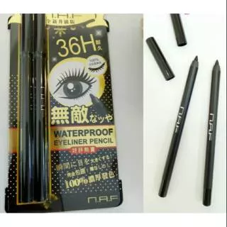 1 pack isi 2 - Waterproof Eyeliner Pencil N.A.F NAF