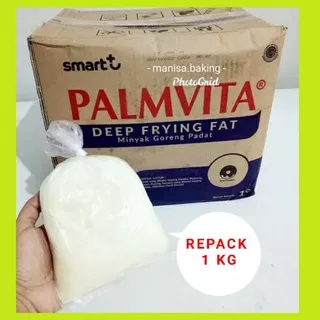 PALMVITA MINYAK BEKU 1 KG REPACK MINYAK GORENG PADAT ECER DEEP FRYING FAT MINYAK DONAT REPACK