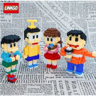 Lego Mini Nano Block Doraemon Nobita & Friends Mainan Balok 3D Linkgo