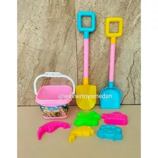 Mainan Pantai Ember MX02 / Mainan cetakan pasir / Ember pantai