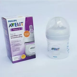 Botol Avent Natural Single  putih dan twin putih 125ml