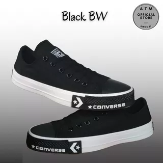 spatu pria sneakers kasual hitam lis putih sepatu sneakers canvas Pendek black white sepatu cowo sepatu kanvas sneakers cowo sepatu sneakers import sepatu sneaker pvn sneakers high sepatu trend pria sneakers kanvas wanita converse ct pendek sekolah