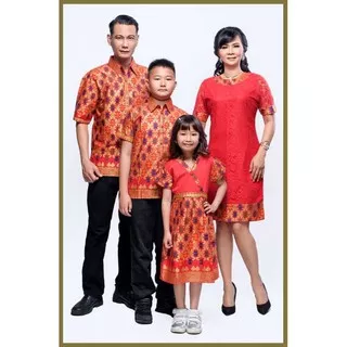 Batik Keluarga Batik Sarimbit Batik Couple Batik Anak Dress Natal baju merah