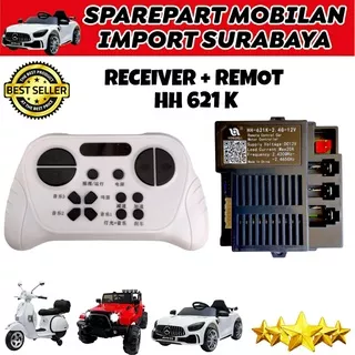 RECEIVER HH 621 K MODUL MESIN MOBILAN AKI ANAK HH-621K RECIVER BLUETOOTH TRANSMITTER HH621K WIRELESS PLIKO UNIKID YUKITA PMB AUTO WHEELER 12 VOLT RIDE ON CAR TOYS CHILDREN