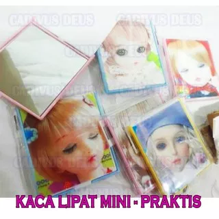 CERMIN MAKE UP - CERMIN LIPAT MINI - SOUVENIR MURAH