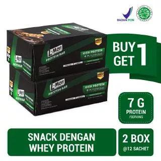 L-Men Protein Bar Crunchy Chocolate 2 x 12`s