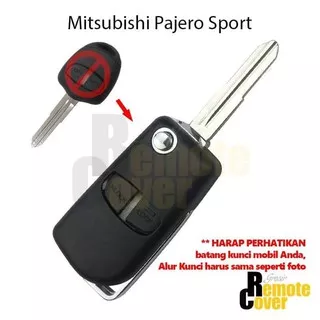 Casing Kunci Lipat Flip Key Rumah Kunci Mitsubishi Pajero Sport