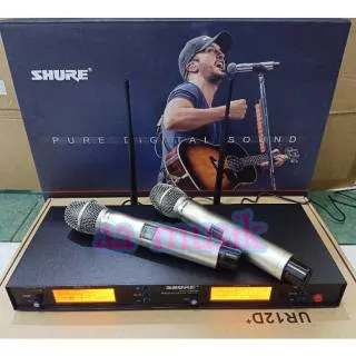 MIC WIRELESS SHURE UR12D+ FREQUENCY UHF DIGITAL