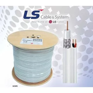 kabel coaxial cctv Cable RG59 power LS / LG  1 roll 300m