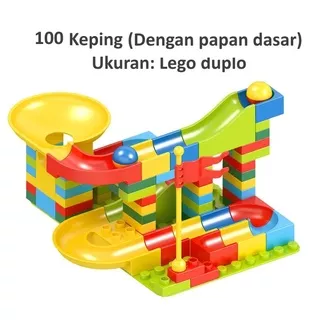 LEGO SLIDE DUPLO SIZE 100 PCS - LEGO MARBLE RUN UKURAN BESAR