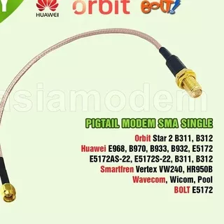 (Ready) c-4 * Pigtail Orbit Star 2 Huawei Modem Router B312 B311 B683 E5172  B970, B933, B932, E5172