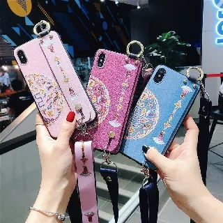 iPhone 12 Pro Lanyard Retro Palace Style Wristband Mobile Phone Case Cover Accessories Gadgets iPhone 12 Pro Max Xs Max 11 Pro Max X XR SE 2020 12 Mini 7 8 Plus Colorful Apple Phone Case