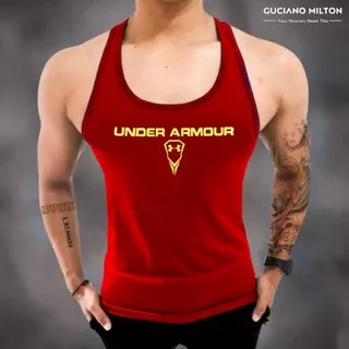 Tanktop Olahraga UND?R ARMØUR Gym Singlet Fitness Lycra Polos