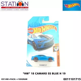 HOT WHEELS 18 CAMARO SS BLUE H 19