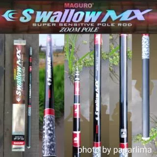 Joran tegek MAGURO SWALLOW MX carbon series bonus