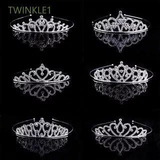 TWINKLE1 High Quality Stunning Hair Ornaments Tiaras Crowns Headbands Crystal Rhinestone Crown Headband Love Heart Hair Jewelry Party Tiara Head Piece Butterfly Fashion Bridal Wedding Jewelry